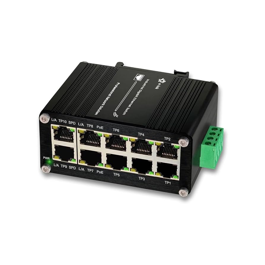 Amazon.co.jp: 工業用8ポート 10/100/1000T 802.3at PoE+